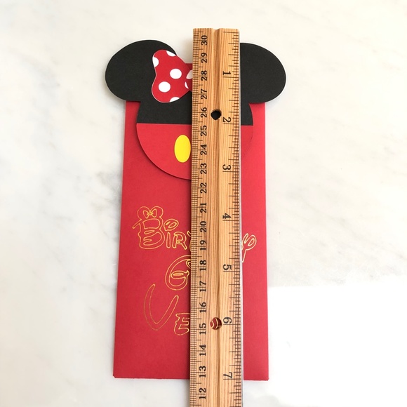 Personalized & Customized Disney Minnie Mouse Birthday Girl Gift Money Envelope - Picture 8 of 9